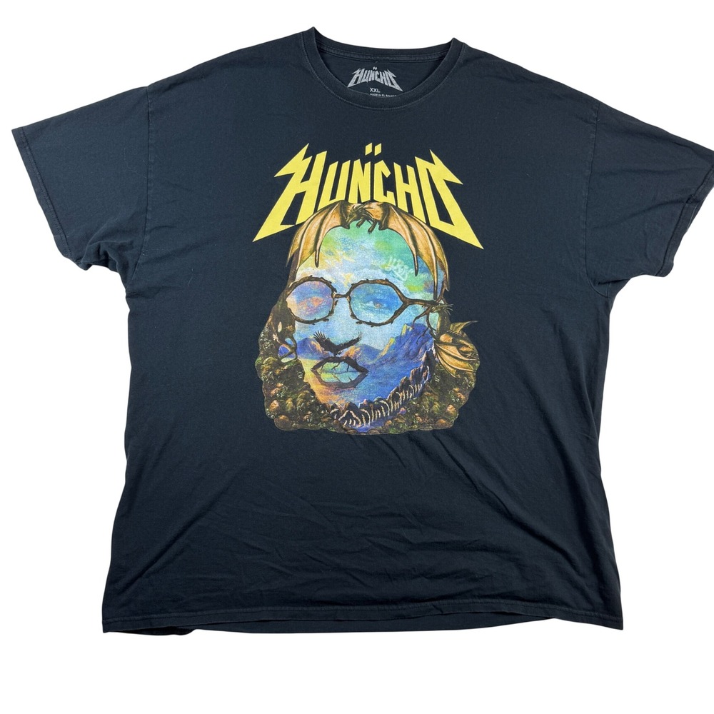 Huncho Quavo Migos Graphic T-Shirt XXL Black Hip Hop Streetwear Y2K 2019 Tee